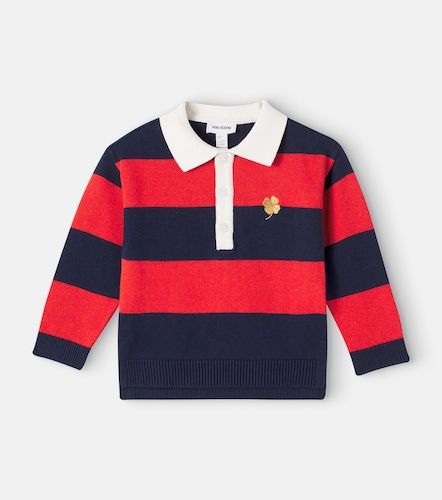 Polo de algodón y lana a rayas - Mini Rodini - Modalova