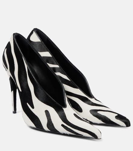 Zebra-print leather pumps - Magda Butrym - Modalova