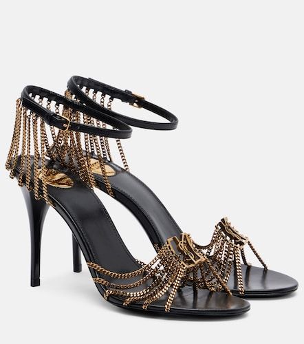 Babylone 90 leather sandals - Saint Laurent - Modalova