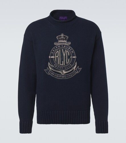 Pullover in cotone con ricamo - Ralph Lauren Purple Label - Modalova