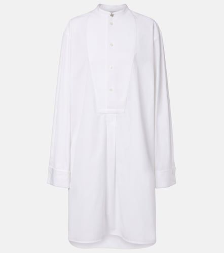 Vestido midi oversized de popelín de algodón - Bottega Veneta - Modalova