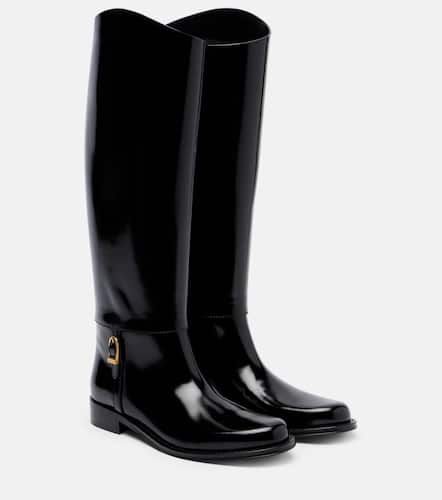 Julia leather knee-high boots - Saint Laurent - Modalova