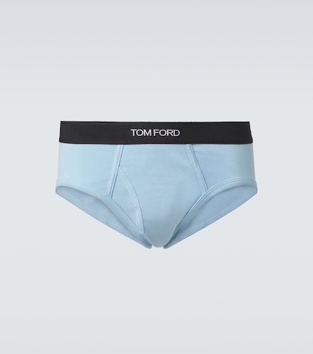 Tom Ford Logo cotton-blend briefs - Tom Ford - Modalova