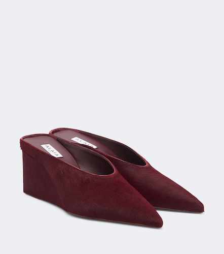 Alaïa Wedge-Mules Cube aus Leder - Alaia - Modalova