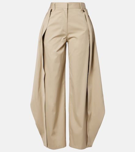 Pantaloni a gamba larga in cotone e seta - Loewe - Modalova