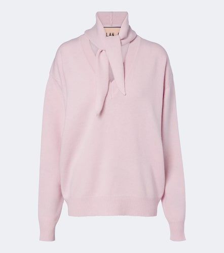 Pullover in lana e cashmere con fiocco - Plan C - Modalova