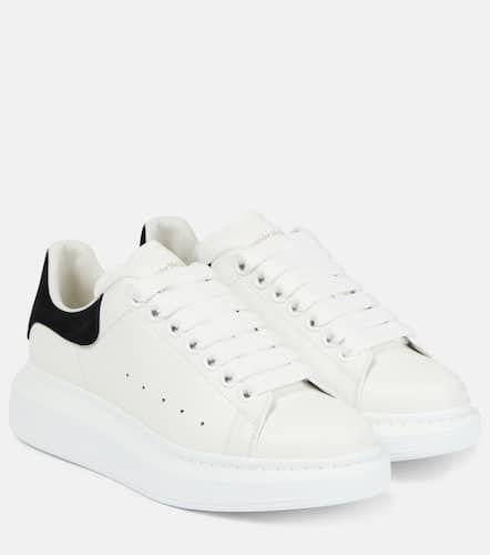 Oversized leather sneakers - Alexander McQueen - Modalova