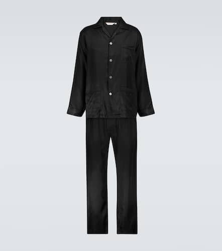 Woburn striped silk pajama set - Derek Rose - Modalova