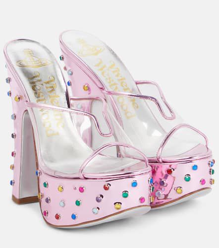 Candy embellished leather platform mules - Vivienne Westwood - Modalova