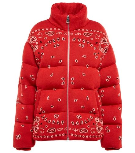 Alanui Bandana jacquard down jacket - Alanui - Modalova