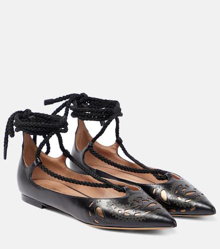 Perforated leather ballet flats - Etro - Modalova