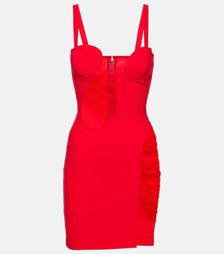 Cutout jersey minidress - Nensi Dojaka - Modalova