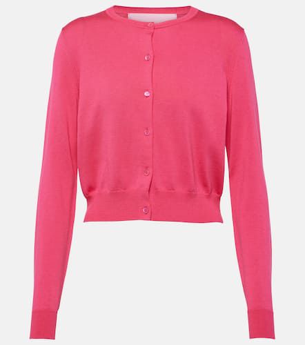 Cropped silk and cotton cardigan - Carolina Herrera - Modalova