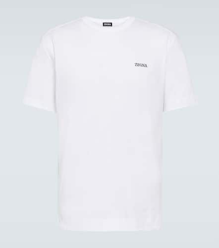 Zegna Logo cotton jersey T-shirt - Zegna - Modalova