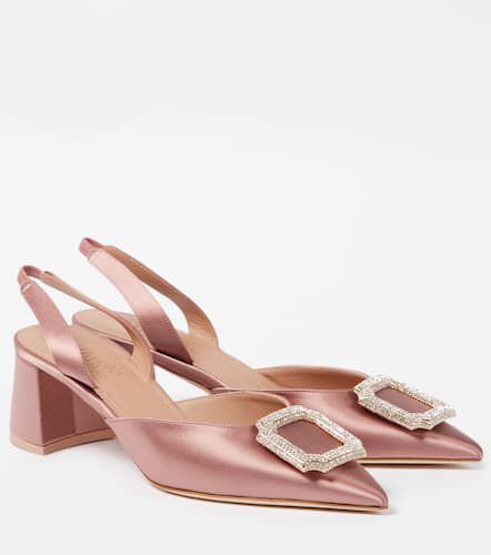 Marilu 45 satin slingback pumps - Malone Souliers - Modalova