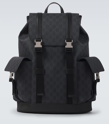 GG Canvas leather-trimmed backpack - Gucci - Modalova