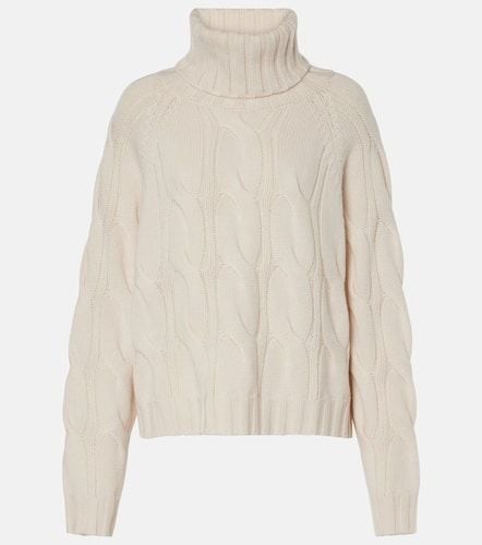 Cable-knit wool and cashmere turtleneck sweater - Jardin des Orangers - Modalova