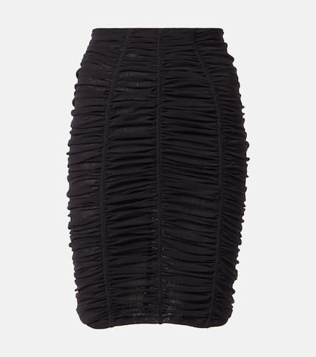 Ruched high-rise jersey miniskirt - The Attico - Modalova