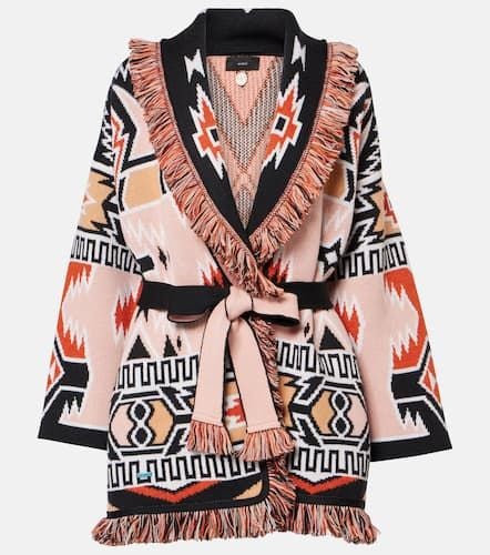 Geometric Roots wool jacquard cardigan - Alanui - Modalova