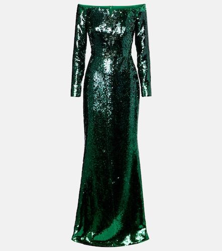Sequined off-shoulder gown - Elie Saab - Modalova