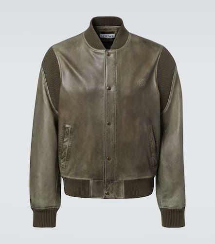Loewe Leather bomber jacket - Loewe - Modalova