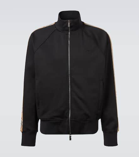 Check cotton-blend jersey track jacket - Burberry - Modalova