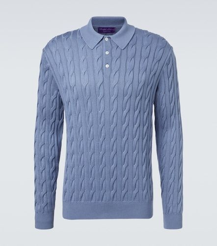 Polo in cotone e seta a trecce - Ralph Lauren Purple Label - Modalova
