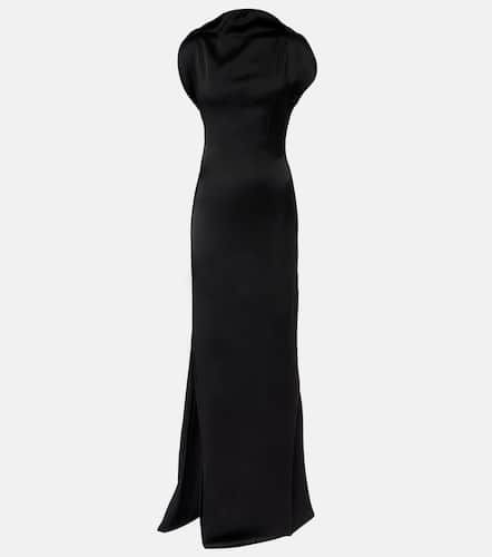 Robe longue en crêpe de satin - Victoria Beckham - Modalova