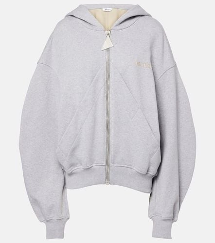 Logo cotton fleece hoodie - The Attico - Modalova