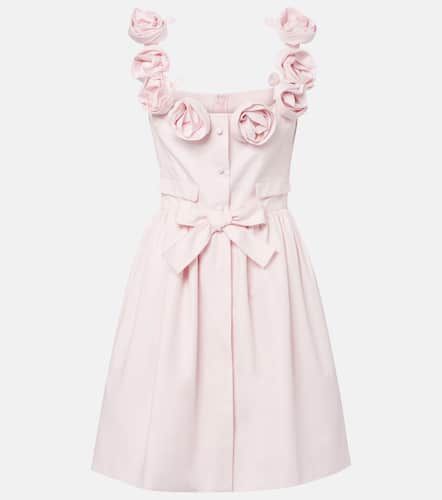 Floral-appliquÃ© cotton minidress - Giambattista Valli - Modalova
