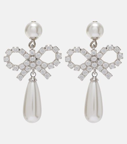 Faux pearl drop earrings - Self-Portrait - Modalova