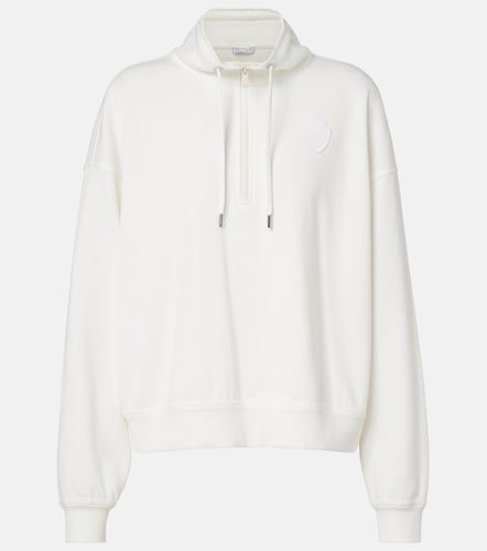 Cotton-blend zip-up sweatshirt - Brunello Cucinelli - Modalova