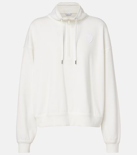 Sudadera en mezcla de algodón con cremallera parcial - Brunello Cucinelli - Modalova