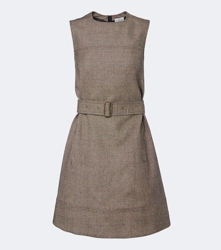 Minikleid aus einem Woll- und Leinengemisch - Burberry - Modalova