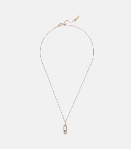 Collar Move Uno Large de oro rosa de 18 ct con diamantes - Messika - Modalova