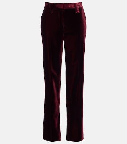 Pantalones rectos de terciopelo - Versace - Modalova