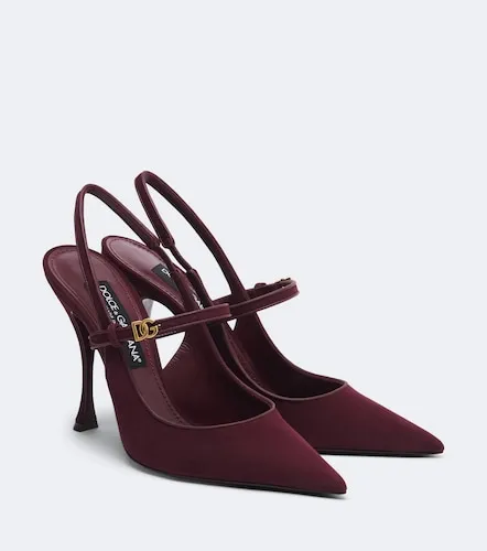 DG suede slingback pumps - Dolce&Gabbana - Modalova