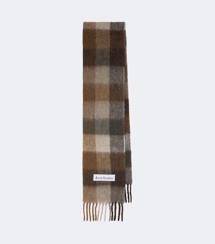 Sciarpa in misto alpaca e lana a quadri - Acne Studios - Modalova