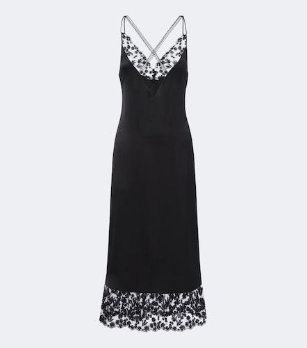 Abito sottoveste in seta con pizzo - Fendi - Modalova
