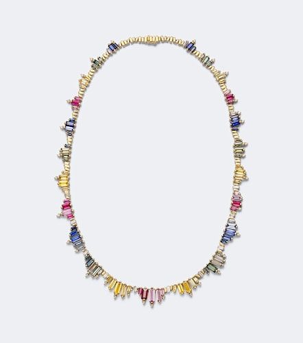 Collana in 18kt con zaffiri e diamanti - Suzanne Kalan - Modalova