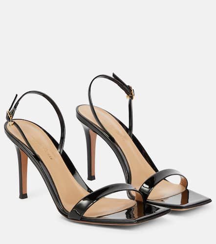 Ribbon 85 patent leather sandals - Gianvito Rossi - Modalova