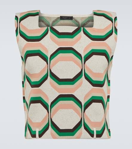 Tank top con stampa geometrica - Prada - Modalova