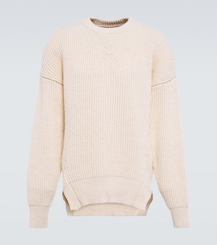 Ribbed-knit cotton and wool sweater - Jil Sander - Modalova