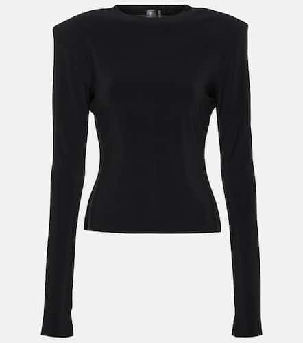 Shoulder pad jersey top - Norma Kamali - Modalova