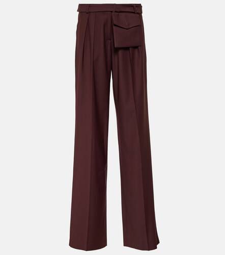 Sylvia mid-rise straight wool pants - Aya Muse - Modalova