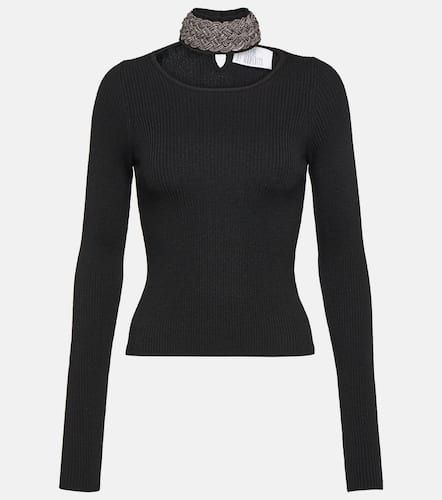 Embellished wool-blend sweater - Giuseppe di Morabito - Modalova