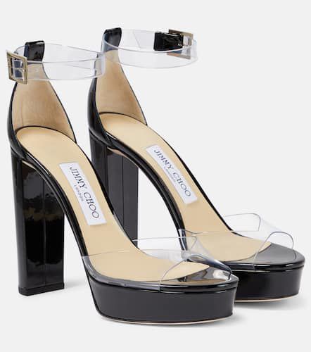 Albi 120 PVC and leather platform sandals - Jimmy Choo - Modalova