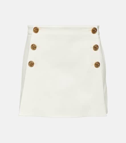 High-rise gabardine shorts - REDValentino - Modalova