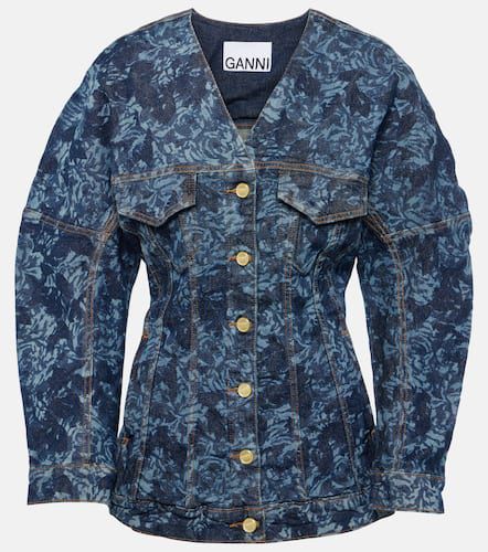 Ganni Printed denim jacket - Ganni - Modalova