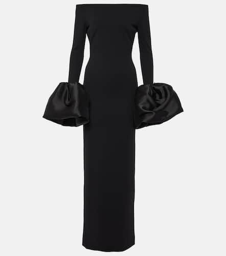 Talia off-shoulder crÃªpe gown - Solace London - Modalova